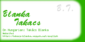 blanka takacs business card