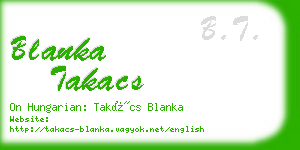 blanka takacs business card